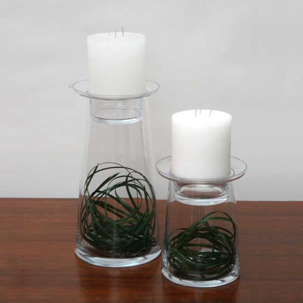 Lyra Conical Seaweed Candle Holder