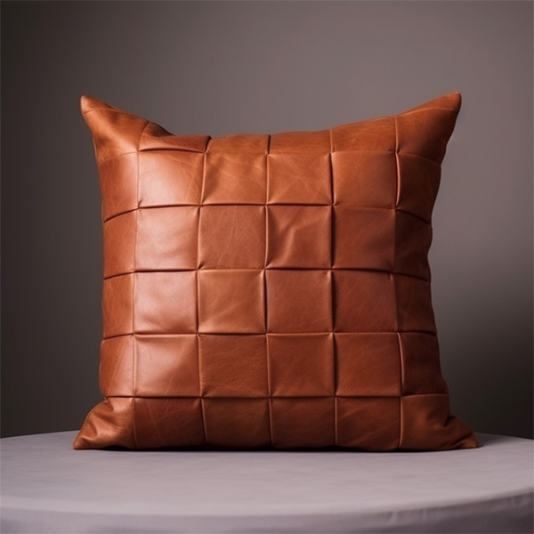 Weaved Leather Cushion