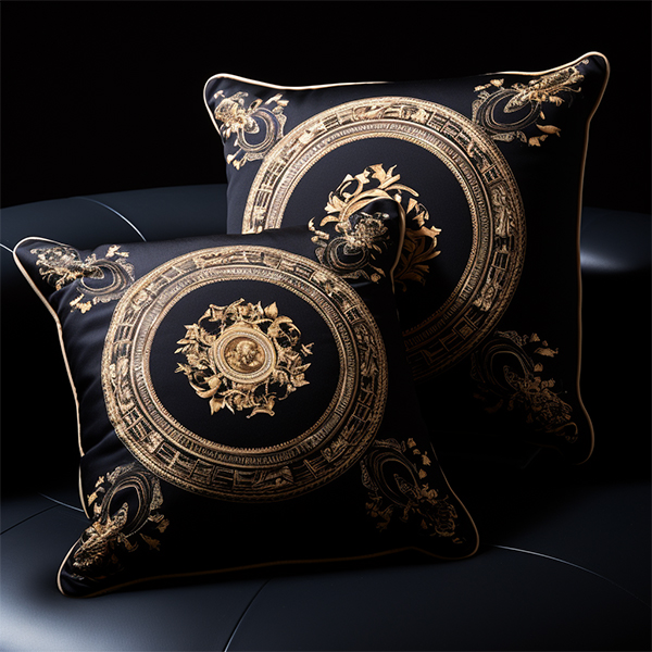Gold Embossed Cushion