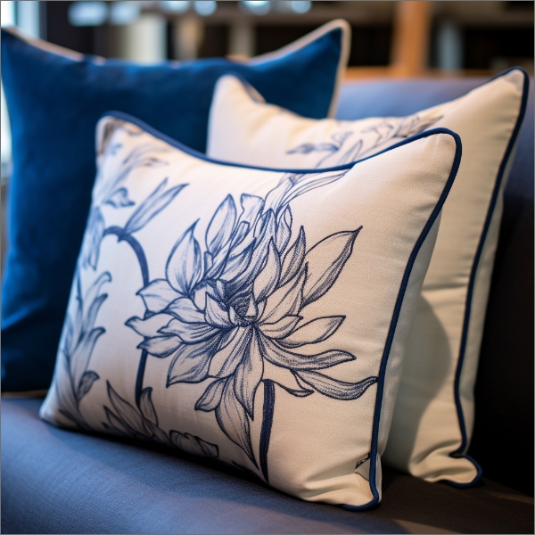 Wildflower Embroidered Cushion
