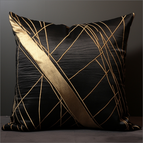 Royal Abstract Silk Cushion