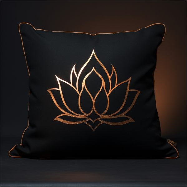 Lotus Silk Cushion