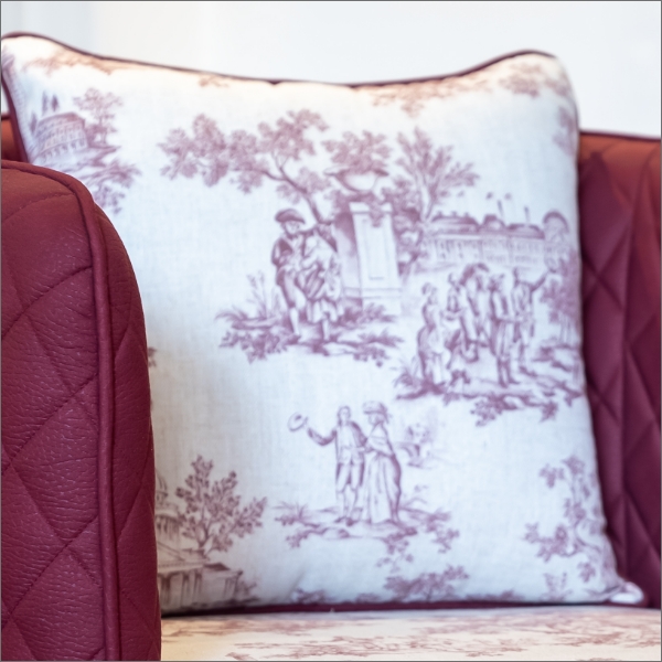 Vintage Printed Luxe Cushion